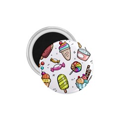 Doodle Cartoon Drawn Cone Food 1 75  Magnets by Pakrebo