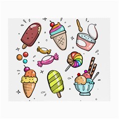 Doodle Cartoon Drawn Cone Food Small Glasses Cloth by Pakrebo