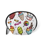 Doodle Cartoon Drawn Cone Food Accessory Pouch (Small) Back