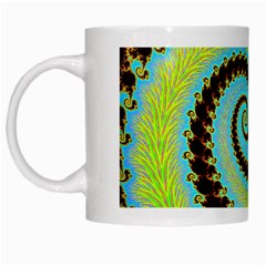 Fractal Julia Mandelbrot Art White Mugs