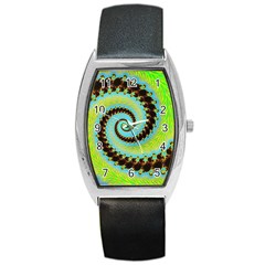 Fractal Julia Mandelbrot Art Barrel Style Metal Watch by Pakrebo