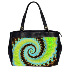 Fractal Julia Mandelbrot Art Oversize Office Handbag (2 Sides) by Pakrebo