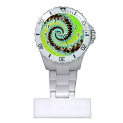 Fractal Julia Mandelbrot Art Plastic Nurses Watch