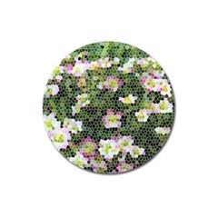 Mosaic Structure Pattern Background Magnet 3  (round) by Pakrebo