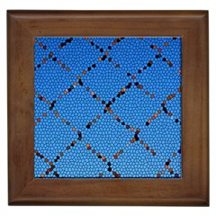 Pattern Structure Background Blue Framed Tiles by Pakrebo