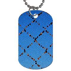 Pattern Structure Background Blue Dog Tag (two Sides) by Pakrebo