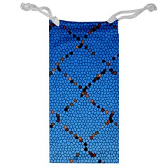 Pattern Structure Background Blue Jewelry Bag by Pakrebo