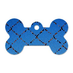 Pattern Structure Background Blue Dog Tag Bone (one Side) by Pakrebo