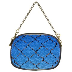 Pattern Structure Background Blue Chain Purse (one Side) by Pakrebo