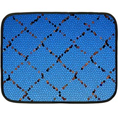 Pattern Structure Background Blue Fleece Blanket (mini) by Pakrebo