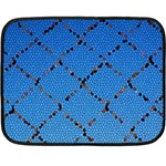 Pattern Structure Background Blue Fleece Blanket (Mini) 35 x27  Blanket