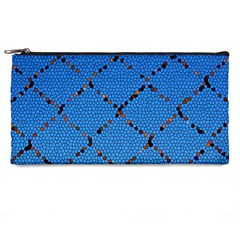 Pattern Structure Background Blue Pencil Cases by Pakrebo