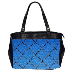 Pattern Structure Background Blue Oversize Office Handbag (2 Sides) by Pakrebo