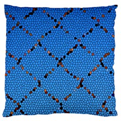 Pattern Structure Background Blue Large Flano Cushion Case (two Sides) by Pakrebo