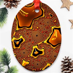 Fractal Julia Mandelbrot Art Ornament (oval)