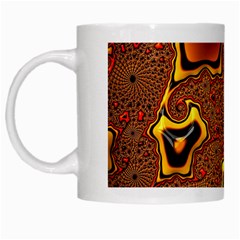 Fractal Julia Mandelbrot Art White Mugs by Pakrebo