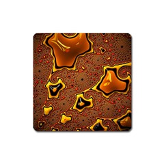 Fractal Julia Mandelbrot Art Square Magnet by Pakrebo