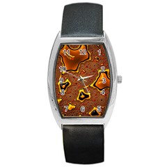 Fractal Julia Mandelbrot Art Barrel Style Metal Watch by Pakrebo