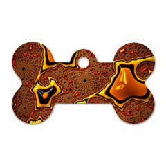 Fractal Julia Mandelbrot Art Dog Tag Bone (one Side) by Pakrebo