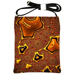 Fractal Julia Mandelbrot Art Shoulder Sling Bag by Pakrebo