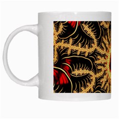 Fractal Julia Mandelbrot Art White Mugs by Pakrebo