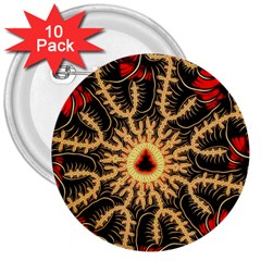 Fractal Julia Mandelbrot Art 3  Buttons (10 Pack) 