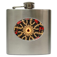 Fractal Julia Mandelbrot Art Hip Flask (6 Oz) by Pakrebo