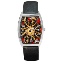 Fractal Julia Mandelbrot Art Barrel Style Metal Watch by Pakrebo