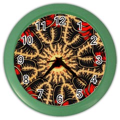 Fractal Julia Mandelbrot Art Color Wall Clock by Pakrebo