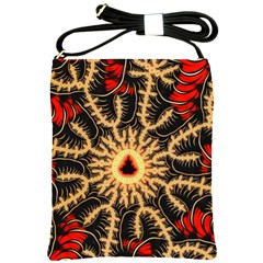 Fractal Julia Mandelbrot Art Shoulder Sling Bag by Pakrebo