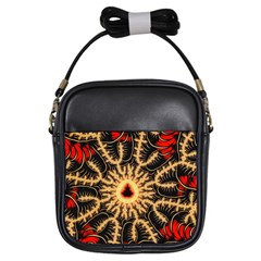 Fractal Julia Mandelbrot Art Girls Sling Bag by Pakrebo