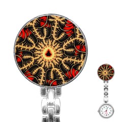 Fractal Julia Mandelbrot Art Stainless Steel Nurses Watch by Pakrebo