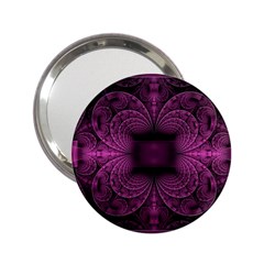 Fractal Magenta Pattern Geometry 2 25  Handbag Mirrors by Pakrebo