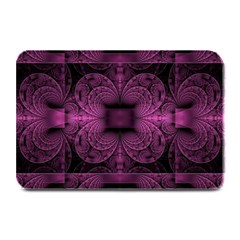 Fractal Magenta Pattern Geometry Plate Mats by Pakrebo