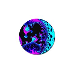 Fractal Pattern Spiral Abstract Golf Ball Marker by Pakrebo