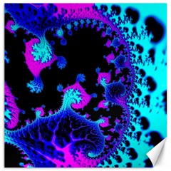 Fractal Pattern Spiral Abstract Canvas 16  X 16  by Pakrebo