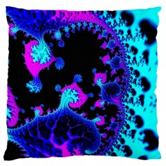 Fractal Pattern Spiral Abstract Large Flano Cushion Case (two Sides) by Pakrebo