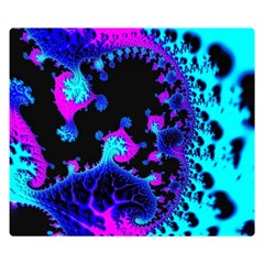 Fractal Pattern Spiral Abstract Double Sided Flano Blanket (small)  by Pakrebo