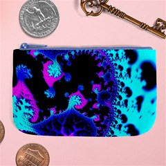 Fractal Pattern Spiral Abstract Large Coin Purse by Pakrebo