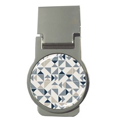 Geometric Triangle Modern Mosaic Money Clips (round)  by Pakrebo