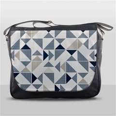 Geometric Triangle Modern Mosaic Messenger Bag by Pakrebo