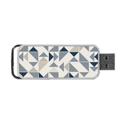 Geometric Triangle Modern Mosaic Portable Usb Flash (one Side) by Pakrebo