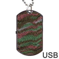 Pattern Structure Background Lines Dog Tag Usb Flash (one Side) by Pakrebo