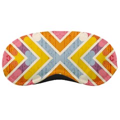 Line Pattern Cross Print Repeat Sleeping Masks by Pakrebo