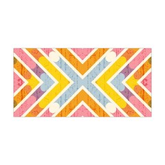 Line Pattern Cross Print Repeat Yoga Headband