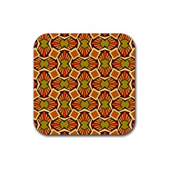 Geometry Shape Retro Trendy Symbol Rubber Coaster (square)  by Pakrebo