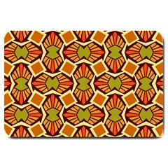 Geometry Shape Retro Trendy Symbol Large Doormat  by Pakrebo