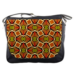 Geometry Shape Retro Trendy Symbol Messenger Bag by Pakrebo