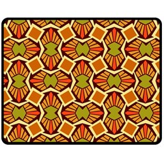 Geometry Shape Retro Trendy Symbol Double Sided Fleece Blanket (medium)  by Pakrebo