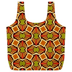 Geometry Shape Retro Trendy Symbol Full Print Recycle Bag (xl) by Pakrebo